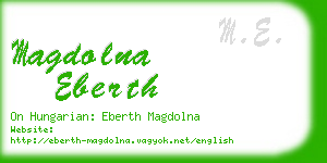 magdolna eberth business card